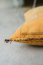 Cactus Silk Pillow - Light Orange with Light Embroidery